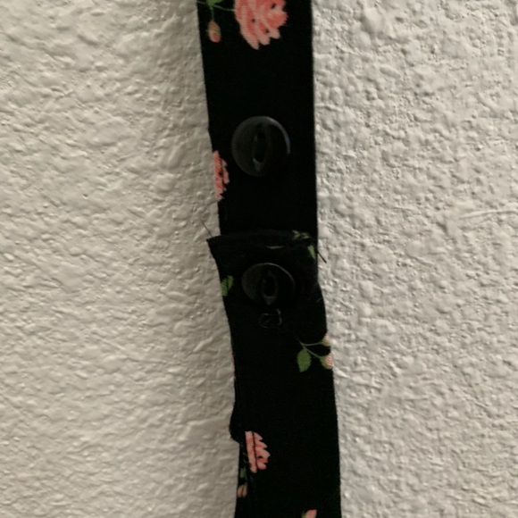 Forever 21 Floral Wide Leg Suspender Pants - Picture 8 of 11